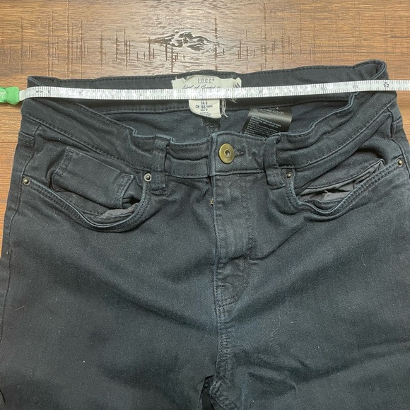 H&M l.o.g.g. US 6 EUR 36 Black Jeans logg Label of Graded Goods Skinny Straight - Picture 8 of 9